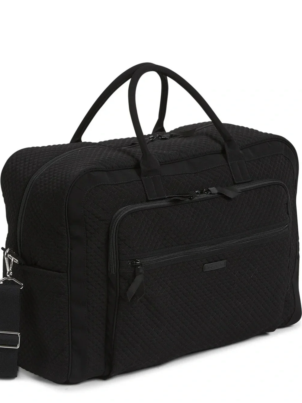 Vera Bradley Grand Weekender Travel Bag in Microfiber Black New